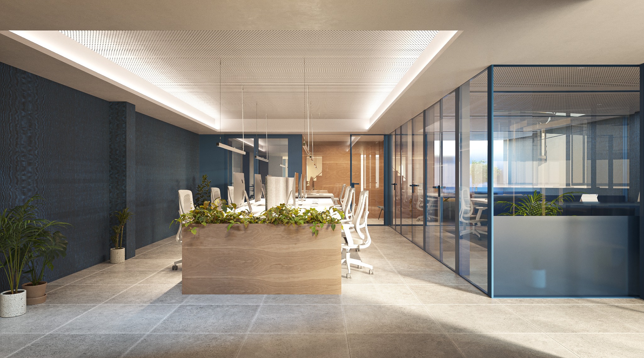 Mítico Spaces Coworking puestos compartidos y despachos acristalados